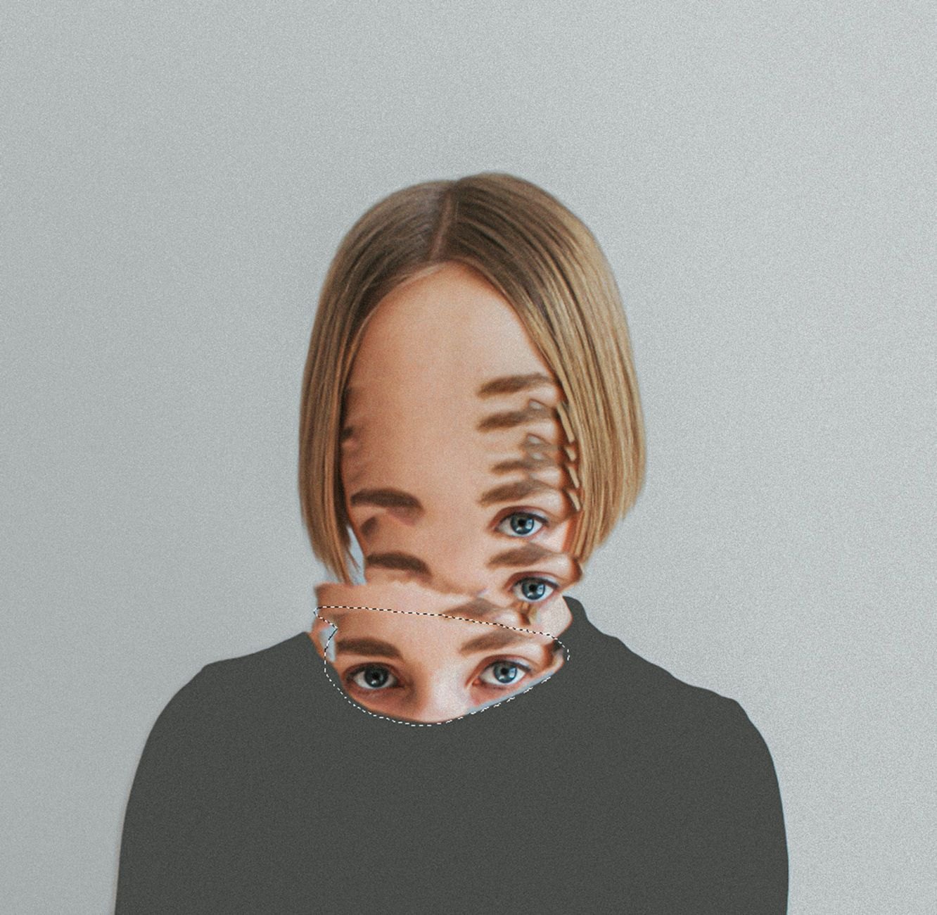 abstract portrait of woman